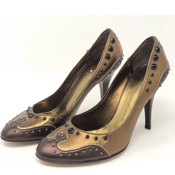 Giuseppe Zanotti Shoes - GIUSEPPE ZANOTTI DESIGN VICINI Studded Heel Pumps